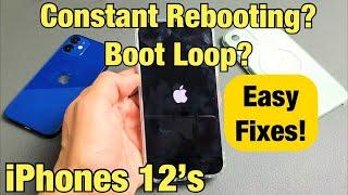 iPhone 12s  Stuck in Constant Rebooting Boot Loop with Apple Logo Off & On Nonstop? FIXED