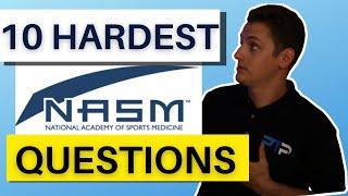 The 10 Hardest NASM CPT Exam Questions In 2023