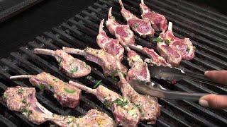 ريش لحم الضأن الخروف عل الحطب  وعالطبيعة ولا اطيب من هيك ..  LAMB CUTLETS Ginger &  oregano