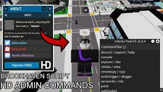 NEW Brookhaven HD Admin Commands V5 Roblox Script Gui HydrogenFluxusArceus x Mobile