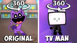 360º VR Boogie Boogie Bam Bam Dance CATNAP vs TVMAN