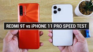 Redmi 9T vs iPhone 11 Pro SPEED TEST  Zeibiz