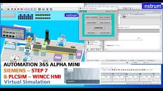 ️ AUTOMATION 365 ALPHA MINI Simulation STEP7 & WINCC SIEMENS 3D PLC simulator