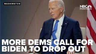 More worried Democrats want Biden to end his bid for a second term Biden calls for party unity