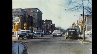 1950s Drive Through Fort Wayne Indiana - Street Scenes - Stock Footage