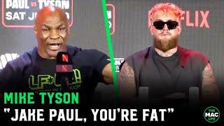 Mike Tyson on Jake Paul I started Jake off and I’m going to finish him  Press Conference