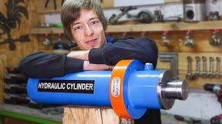 How to make a hydraulic cylinder  DIY   * Subtitles *