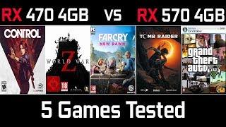 RX 470 4GB vs RX 570 4GB  Test In 5 New Games  High Settings 1080p  2019