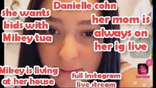 #daniellecohn Danielle Cohn wants baby with Mikey Tua she confirmed her age full Instagram live Q&A