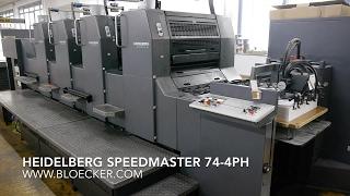 Heidelberg Speedmaster SM 74 4PH - offset printing machine