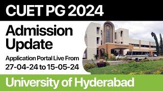 CUET PG 2024  University of Hyderabad  Apply Before May 15 Keralas #1 CUET PG Coaching Prepwise