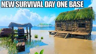 Realistic Tropical Island Survival Game Day 1  Eden Island Gameplay  Part 1