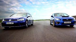 Golf R VS Subaru WRX STi - Fifth Gear