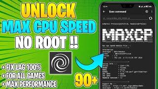 UNLOCK MAX CPU SPEED  Unleash Max Performance & Fix FPS Drops  Optimize CPU & Fix Lag  No Root