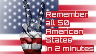 Simple Mnemonic To remember all 50 states in USA under 2 minutes