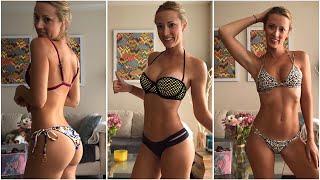 Bikini try-on haul  Trying on my old bikinis which do YOU like?