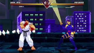 SHIN RYU VS PSYLOCKE  MARVEL VS CAPCOM MUGEN  INSANELY EPIC MUGEN BATTLE