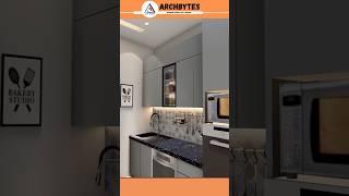 Modern Kitchen Interior Design  3d #kitchendesign #kitchenremodel #trending #shorts #archbytes