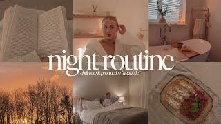 NIGHT ROUTINE 2023  winter edition chill & cosy productive self-care aesthetic