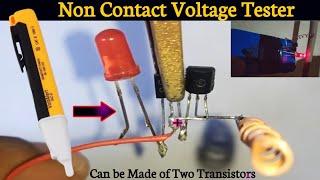 Non Contact Voltage Tester  C1815 Transistor  Voltage Detector  Transistor Project  BC557