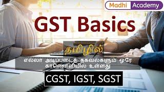 GST Basics in Tamil  CGST SGST IGST  Return Filing Details  Taxation in Tamil  GST Rate 