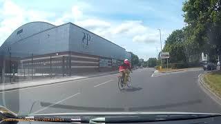 Beware bad cyclists on roundabouts