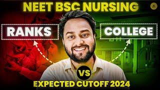 BSC NURSING admission process through NEET 2024 Counseling participating college Expected cutoff...