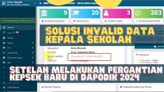 Solusi KepsekPLT belum dipilih di Dapodik 2024 Setelah Mengganti Kepala Sekolah