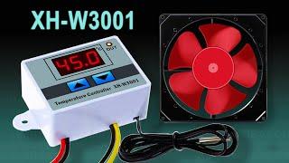 How to Setup XH-W3001 Temperature Controller Controlling a Fan using Digital Thermostat