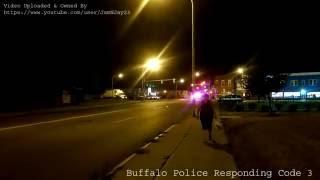 Buffalo Police Black & White SUVs Responding Code 3