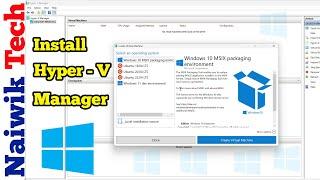 How to install Hyper-V Manager in Windows 11