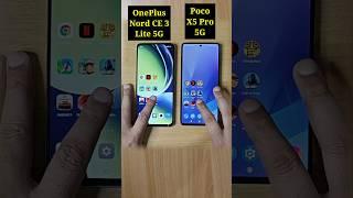 Poco X5 Pro 5G Vs OnePlus Nord CE 3 5G Speed Test Comparison 