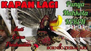 TUTORIAL cara membuat topi dayak kreasi  SUPER  KREASI  Kerajinan kalimantan  borneo  DIY Craft