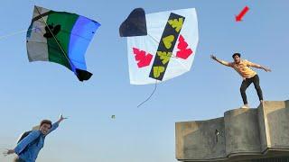 Kite Cutting Nasir With School Go Village Boy  Kite