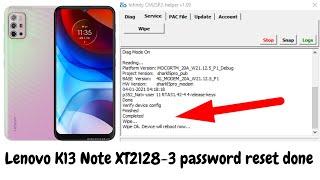 Lenovo K13 Note XT2128-3 pin pattern or password remove done with infinity CM2SP2_helper