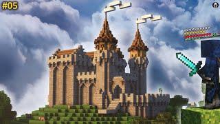 I Built a Mountain Castle in Minecraft Survival