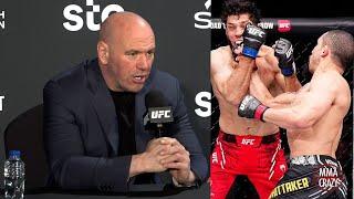 Dana White reacts to Robert Whittaker KO Ikram Aliskerov at UFC Saudi Arabia