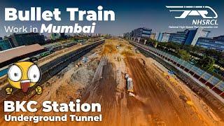 Bullet Train work from Mumbai  The Underground Station and Tunnelling  April 2024 update