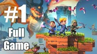 #1 Portal Knights Full Game Gameplay 60fps - Lets Play Walkthrough Part 1 3 Worlds