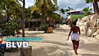 Walking the Mambo Beach BLVD to  Lions Dive Beach   Curacao 2021