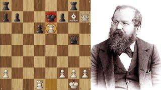 Amazing Attack by First World chess champion Wilhelm Steinitz