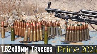 Ak47 Tracer rounds price & Firing at Nightshooting 7.62×39mm tracer