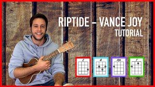 RIPTIDE Vance Joy -  Tutorial Ukelele Fácil con Acordes y Rasgueo Básico