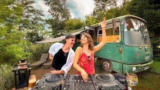 Chill Deep House Music & Outdoor Cooking In Nature  Groovy Relaxing Bus Playlist Mix