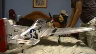 Nitroplanes.com P-51 Mustang w Flaps and rear wheel retract