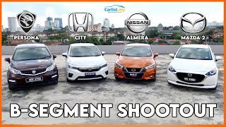 Nissan Almera  Honda City  Mazda 2  Proton Persona - 2021 B-segment shootout