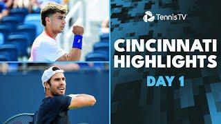 Paul Takes On Cobolli Khachanov Plays Cerundolo  Cincinnati 2024 Highlights Day 1