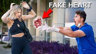 Dropping Human Heart Prank