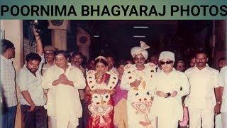 ACTRESS POORNIMA BHAGYARAJ RARE PHOTOS WITH THIER FAMILY.