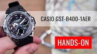 HANDS-ON Casio G-Shock G-Steel GST-B400-1AER Carbon Core Guard